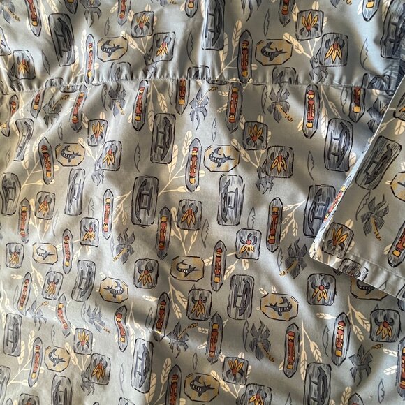 OP Sport Hawaiian Shirt Broadbill Swordfish Tiki Outrigger 2XL Ocean Pacific - Picture 5 of 7